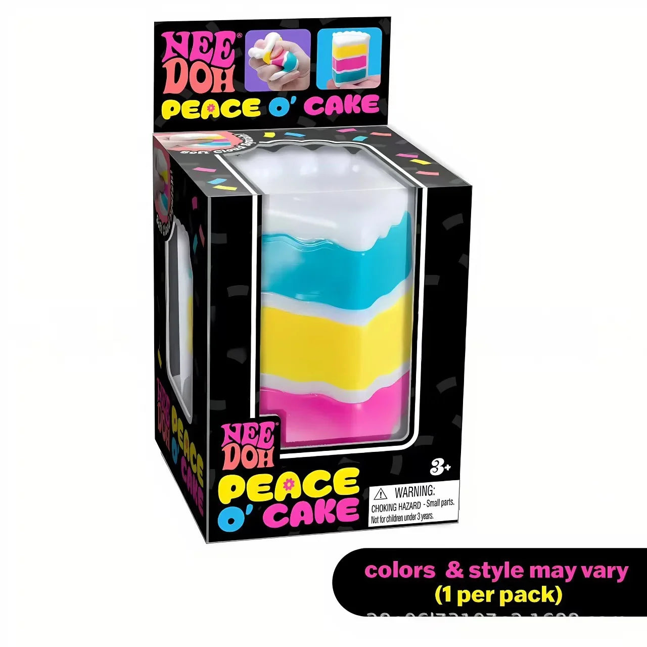 Schylling Needoh Nice Cube sensory toy, stress relieving block, pinch, relieve stress, puzzle and release