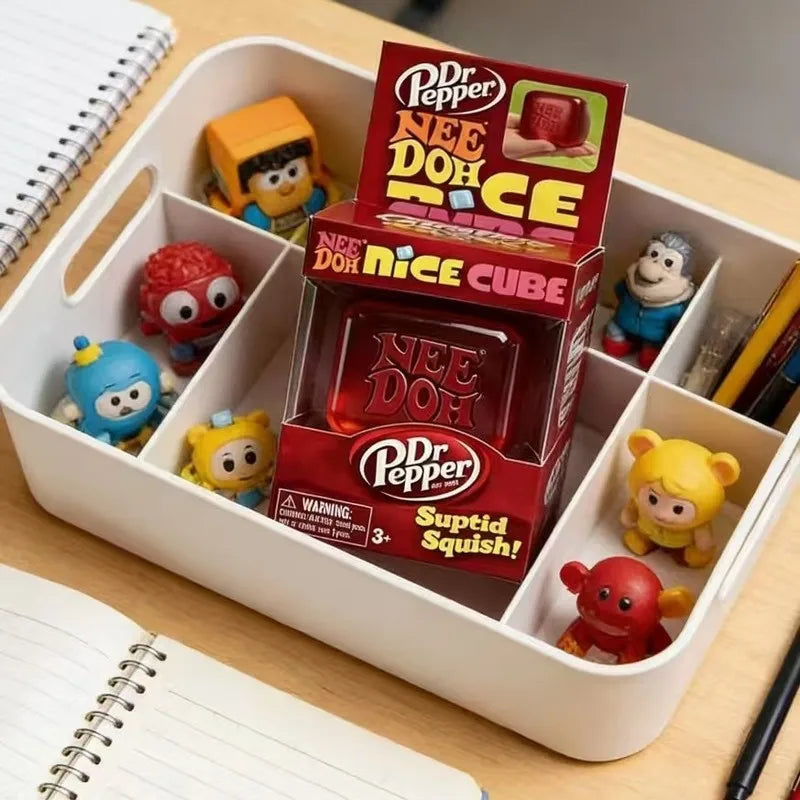 Needoh Nice Cube Suptid Squish Sensory Fidget Toy Stress Relief Anxiety Relaxing Decompression Ice Cake Squeeze Release Toy Gift